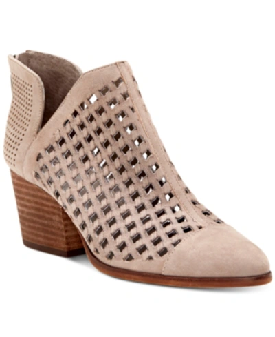 Vince Camuto Neeja Booties Women's Shoes In Elephant