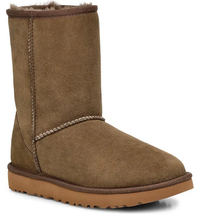 Ugg Landry Stretch Suede Booties In Eucalyptus Spray Green