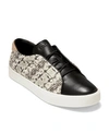 Cole Haan Women's Grandpro Spectator Sneakers In Black/white Snake