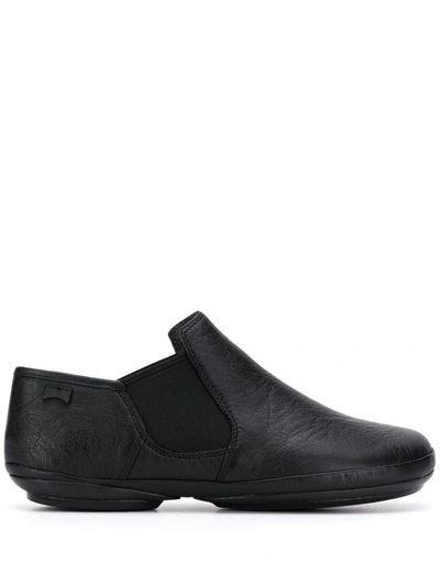 Camper Right Leather Loafers In Black
