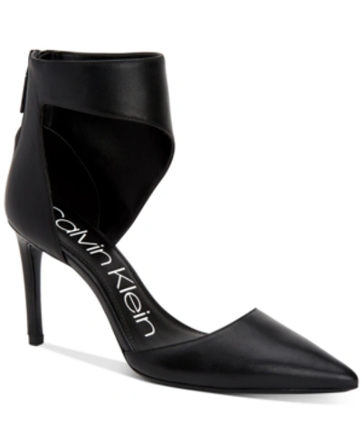 Calvin Klein Women's Rajon Dress Sandals Women's Shoes In Black
