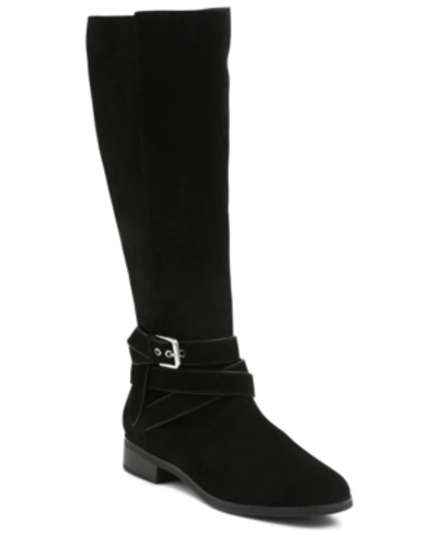 Kensie Capello Tall Riding Boots Women's Shoes In Black