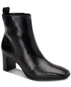 Calvin Klein Women's Deni Leather Booties Women's Shoes In Black