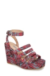 Charles David Collection Judy Wedges Women's Shoes In Fuchsia
