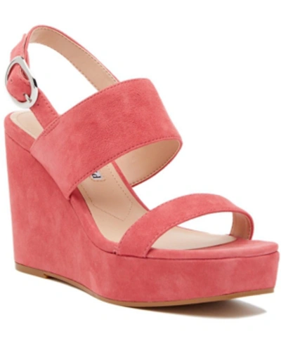 Charles David Collection Jordan Wedges Women's Shoes In Pink