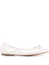 Sam Edelman Felicia Round Toe Ballerina Flats In White