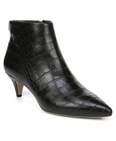 Circus By Sam Edelman Kirby Booties, Created For Macy's Women's Shoes In Black Croc