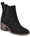 Toms Women's Esme Booties Women's Shoes In Black Suede