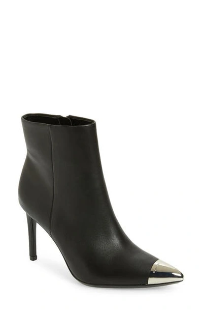 Calvin Klein Women's Ravie Booties Women's Shoes In Black Nappa Leather