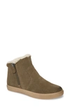 Gentle Souls By Kenneth Cole Women's Carter Cozy High-top Sneakers Women's Shoes In Olive Suede