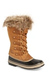 Sorel Joan Of Arctic Faux Fur Waterproof Snow Boot In Brown