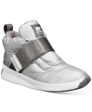 sorel women's out n about sneak puffy strap boots