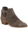 Vince Camuto Paavani Booties Women's Shoes In Shady Gray