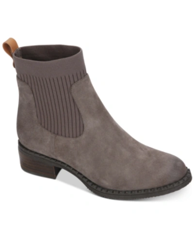 Gentle Souls By Kenneth Cole Women's Best Chelsea Booties Women's Shoes In Concrete Grey Suede