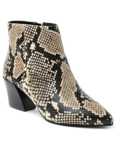 Kensie Leticia Ankle Booties Women's Shoes In Natural Snake