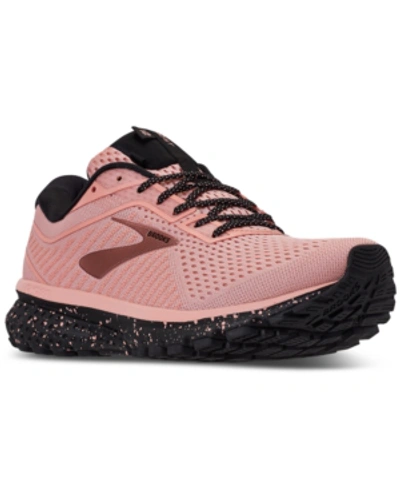 Brooks Women's Ghost 12 Running Sneakers From Finish Line In Peaches/cream/black