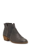 Vince Camuto Patellen Booties Women's Shoes In Starlight Grey Leather
