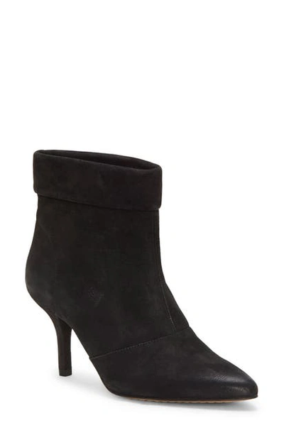 Vince Camuto Amvita Booties Women's Shoes In Black Leather