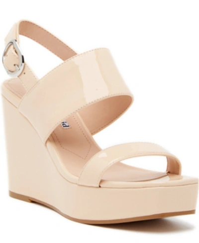 Charles David Collection Jordan Wedges Women's Shoes In Nude Patent