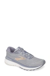 Brooks Women's Adrenaline Gts 20 Running Sneakers From Finish Line In Grey/ Pale Peach/ White