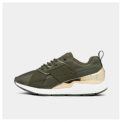 Puma Women's Muse X-2 Casual Sneakers From Finish Line In Green | ModeSens
