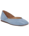 Lucky Brand Alba Flats Women's Shoes In Light Indigo Blue