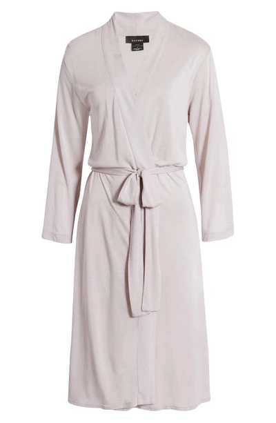 Natori 'nirvana' Midi Robe In Heather Gray