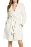 Ugg Women's Portola Faux Fur Reversible Robe In Cream Heather