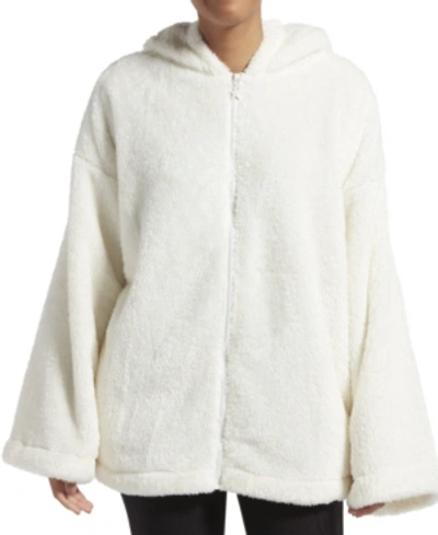 Kendall + Kylie Solid Zip Up Bed Jacket, Online Only In Off White