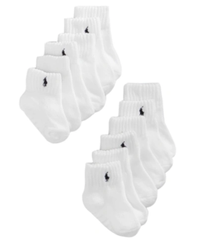 Polo Ralph Lauren Kids' Ralph Lauren Baby Boys Low-cut Socks 6-pack In White
