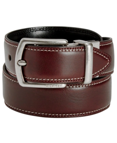 Tommy Hilfiger Kids' Big Boys Brown And Black Reversible Belt In Brown,black