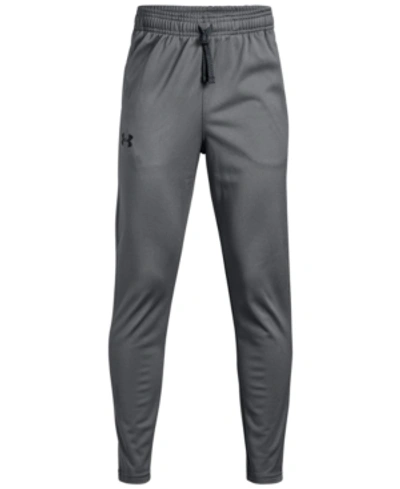 Under Armour Kids' Big Boys Brawler Tapered Athletic Trousers In Graphite/black