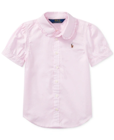 Polo Ralph Lauren Kids' Toddler Girls Pink Pony Tie-dye Mesh Polo Shirt
