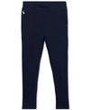 Polo Ralph Lauren Kids' Little Girls French Terry Leggings In French Navy