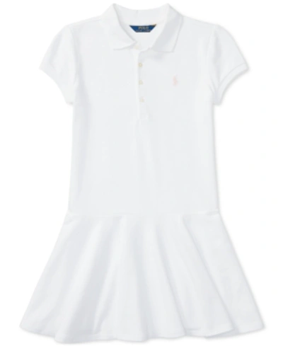 Polo Ralph Lauren Kids' Toddler Girls Cotton Jersey T-shirt Dress In White