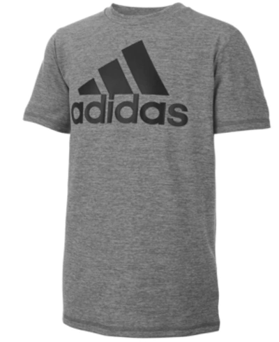 Adidas Originals Kids' Adidas Big Boys Short Sleeve Aeroready Melange Performance T-shirt In Dark Gray