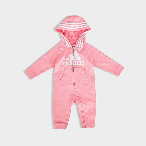 Adidas Originals Babies' Adidas Girls' Infant Badge Of Sport 3-stripes  Coverall Onesie In Light Pink | ModeSens