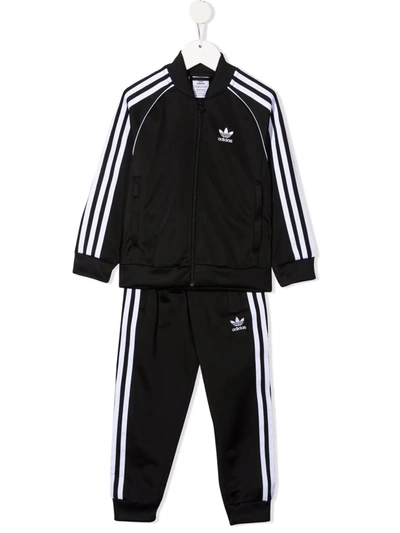 Adidas Originals Kids Jogging Suit Sst Tracksuit For For Boys And For Girls  In Black/white | ModeSens
