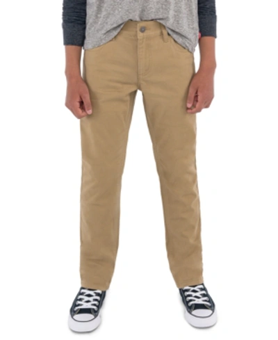 Levi's Kids' Big Boys 502 Regular Taper Fit Chino Twill Pants In Harvest Gold