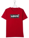 Levi's Teen Logo Print T-shirt In Red