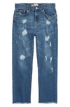 Levi's Kids' Big Girls High Rise Straight Jeans In Blue