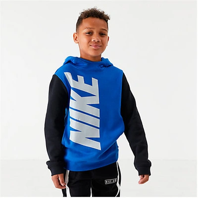 Nike Kids' Big Boys Core Amplify Pullover Hoodie In Blue | ModeSens