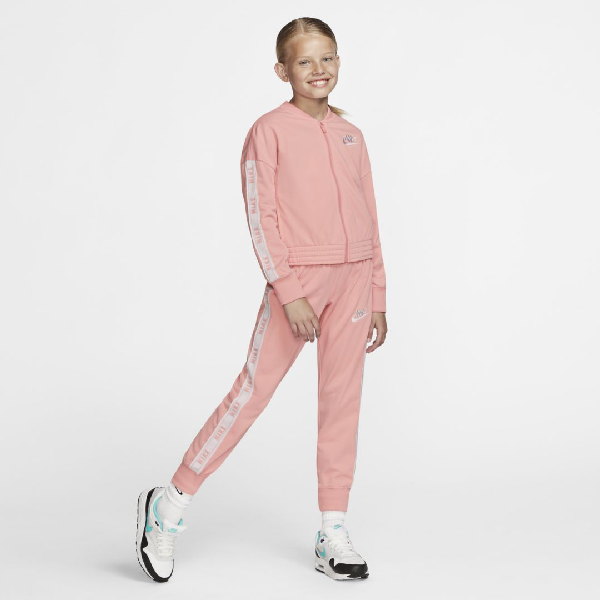 pink nike tracksuit kids