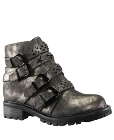 Nina Kids' Toddler, Little And Big Girls Wenona Fashion Bootie In Gold Tone