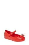 Mini Melissa Kids' Sweet Love Mary Jane Flats, Baby/toddler In Red