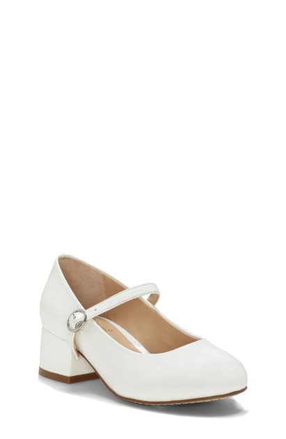Vince Camuto Kids' Little Girls Dress Mary Jane Shoes In White | ModeSens