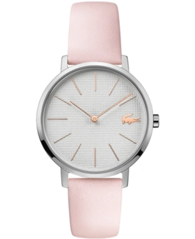Lacoste Women's Cannes Taupe Leather Strap Watch 34mm Women's Shoes