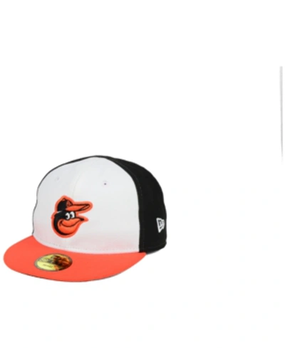 New Era Kids' Baltimore Orioles Authentic Collection My First Cap, Baby Boys In Black/white/orange