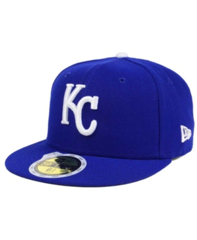 New Era Kids' Big Boys And Girls Kansas City Royals Authentic Collection 59fifty Cap In Royalblue