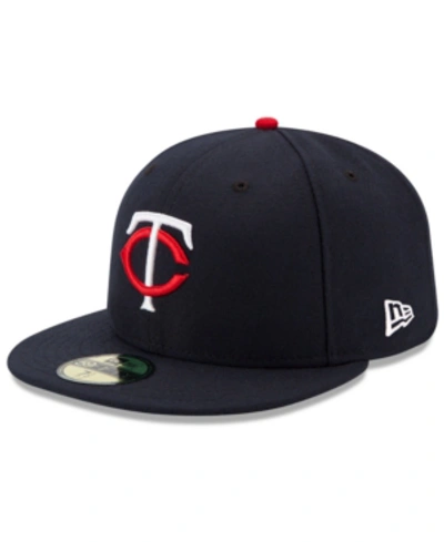 New Era Kids' Big Boys And Girls Minnesota Twins Authentic Collection 59fifty Cap In Navy